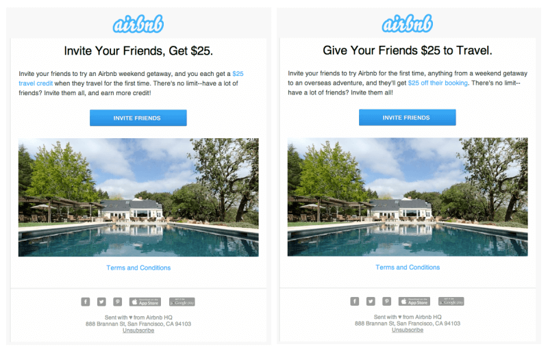 airbnb give-and-get marketing strategy