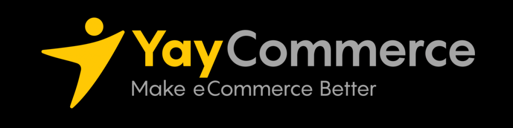 yaycommerce logo on a dark background