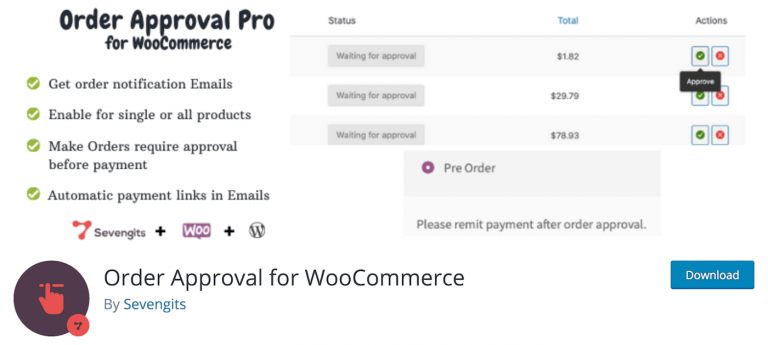 SG WooCommerce Order Approval