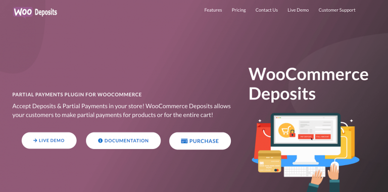 WooCommerce deposits partial payments
