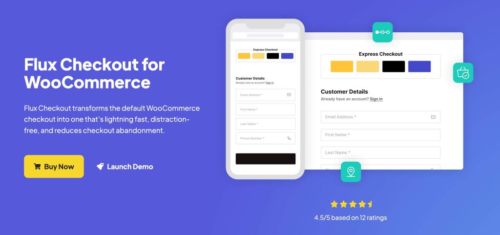 WooCommerce checkout plugin Flux checkout by Iconicwp