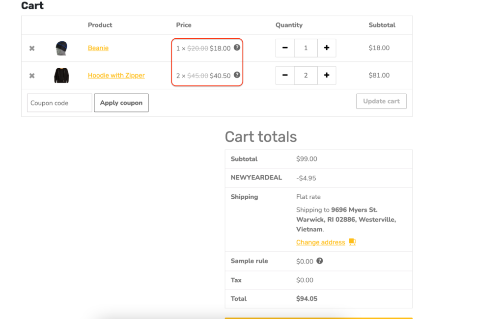 testing dynamic pricing and discount rule