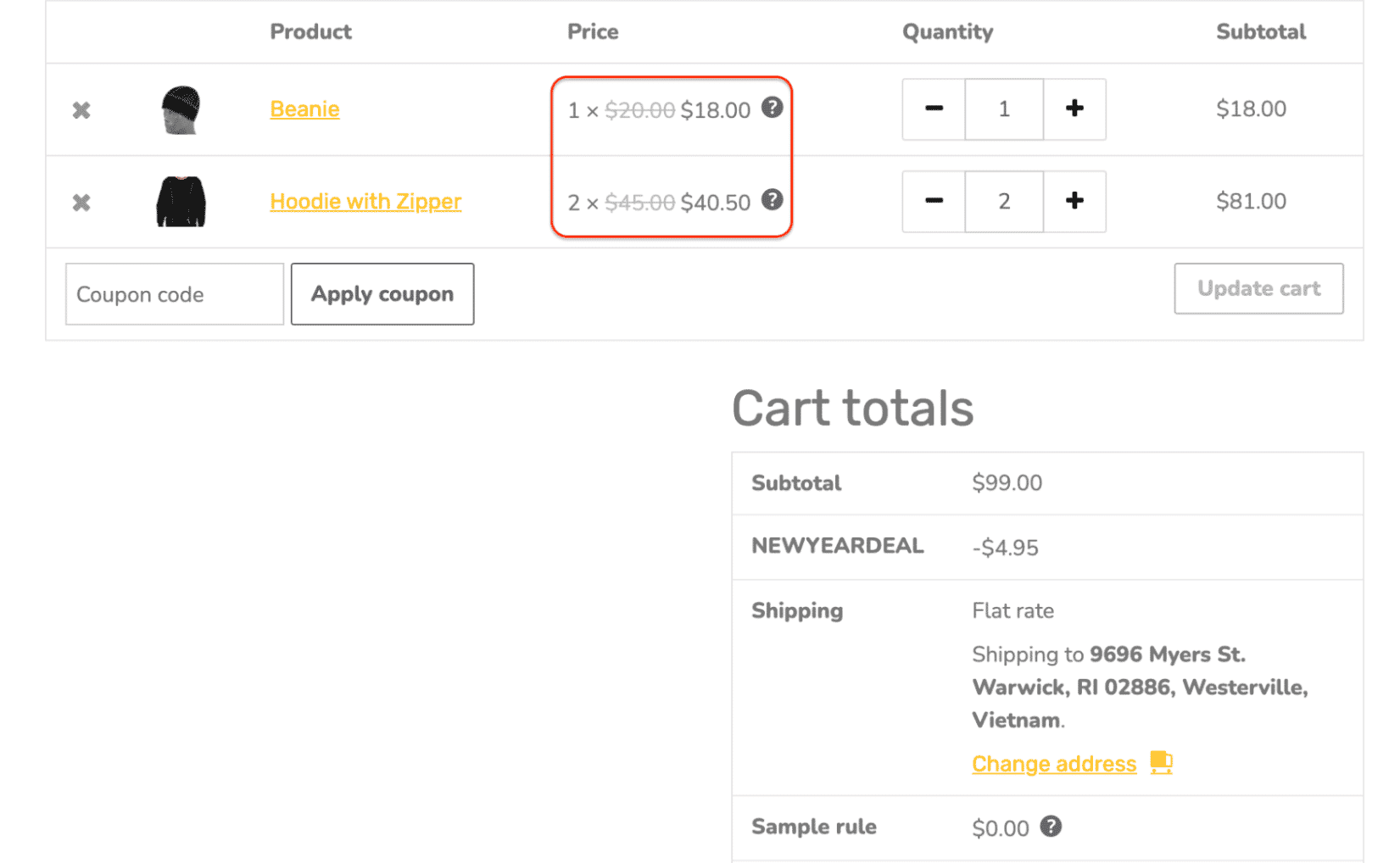 testing dynamic pricing and discount rule
