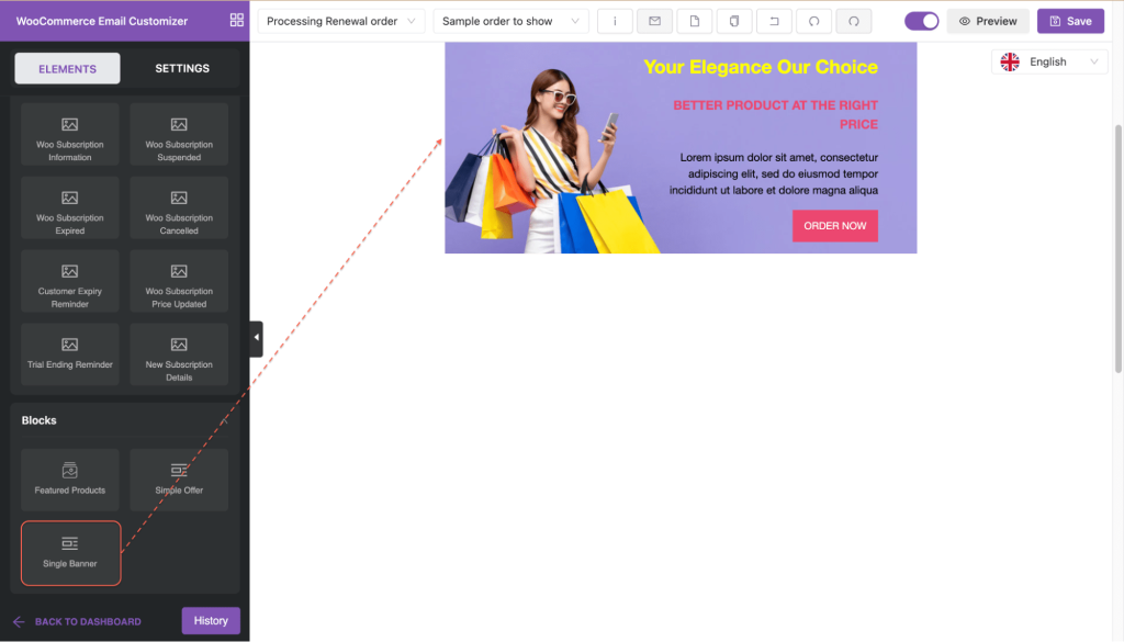 add predesigned banner to WooCommerce subscriptions emails