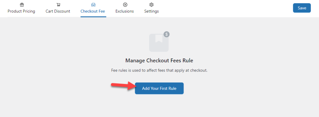 add new checkout rule