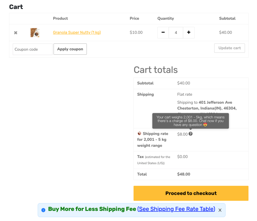 woocommerce flexible shipping examples