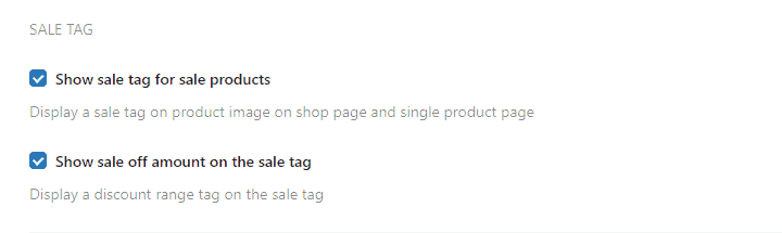 sale tag - WooCommerce category discount