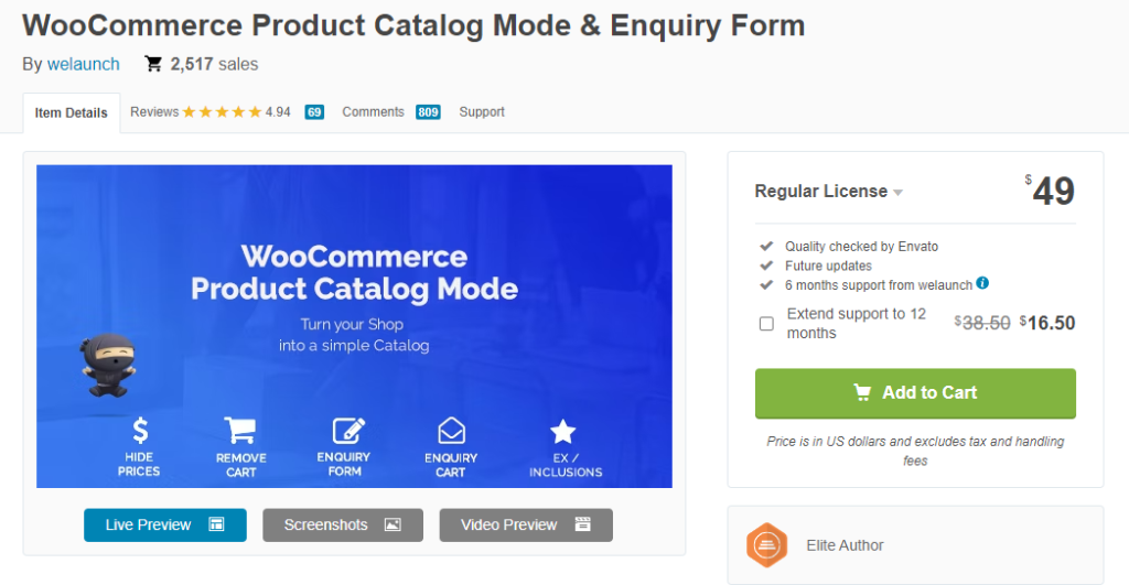 WooCommerce product catalog mode - Plugins to Create WooCommerce Catalog Mode