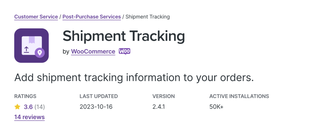 Shipment tracking