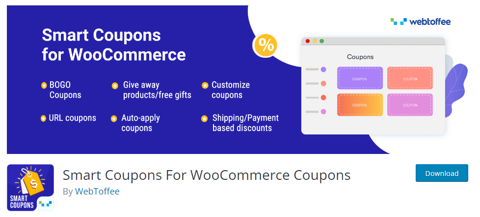 smart coupons for WooCommerce - woocommerce coupon code generator