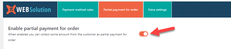 enable partial payments - WooCommerce partial COD