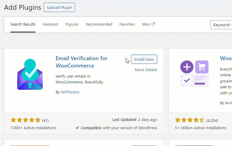 install email verification - Validate Email Address in WooCommerce