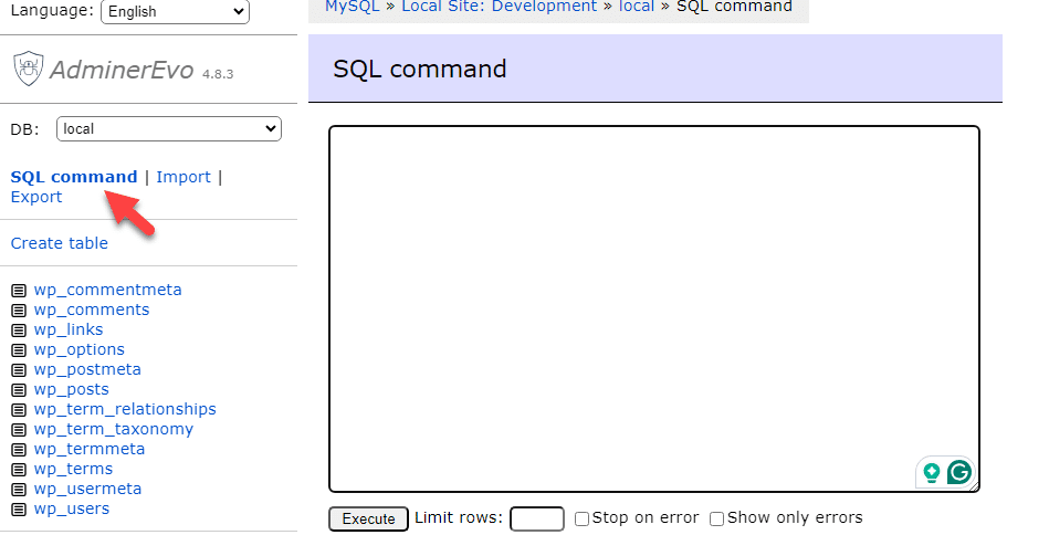 sql command - Find and Replace Text in the WordPress Database