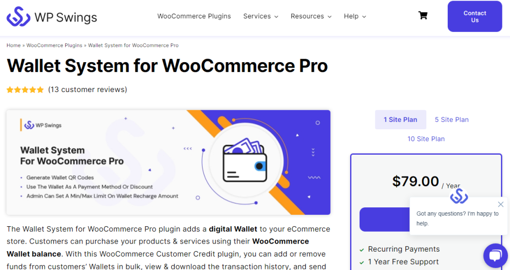 Wallet system for WooCommerce
