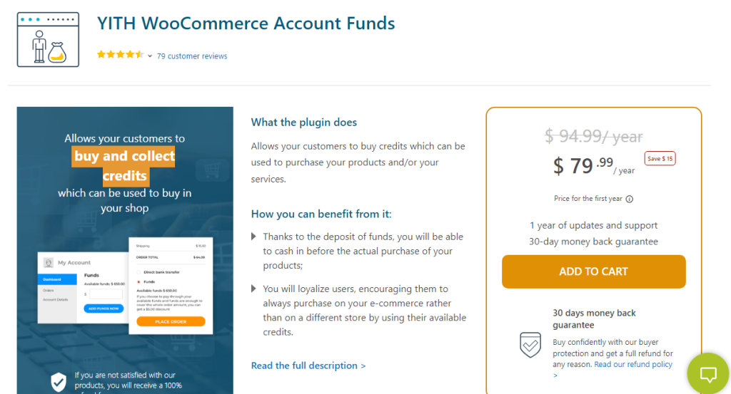 YITH WooCommerce store credit account funds