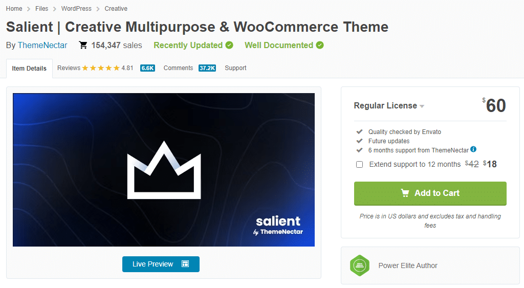 Salient - consultant wordpress